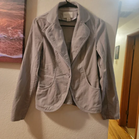 White House Black Market Light Gray Blazer - Picture 1 of 9